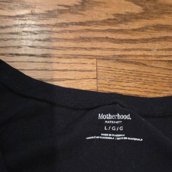 Motherhood Maternity - Due In September - Black Tshirt - L - Picture 2 of 3